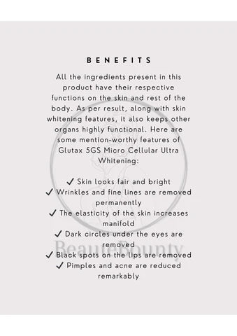 Glutax 5GS Micro Cellular Ultra Whitening
