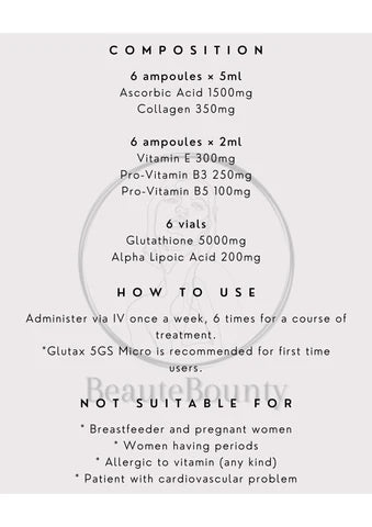 Glutax 5GS Micro Cellular Ultra Whitening