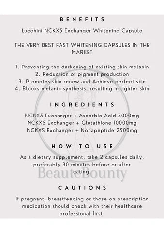 Lucchini NCKX5 Exchanger Whitening Capsule