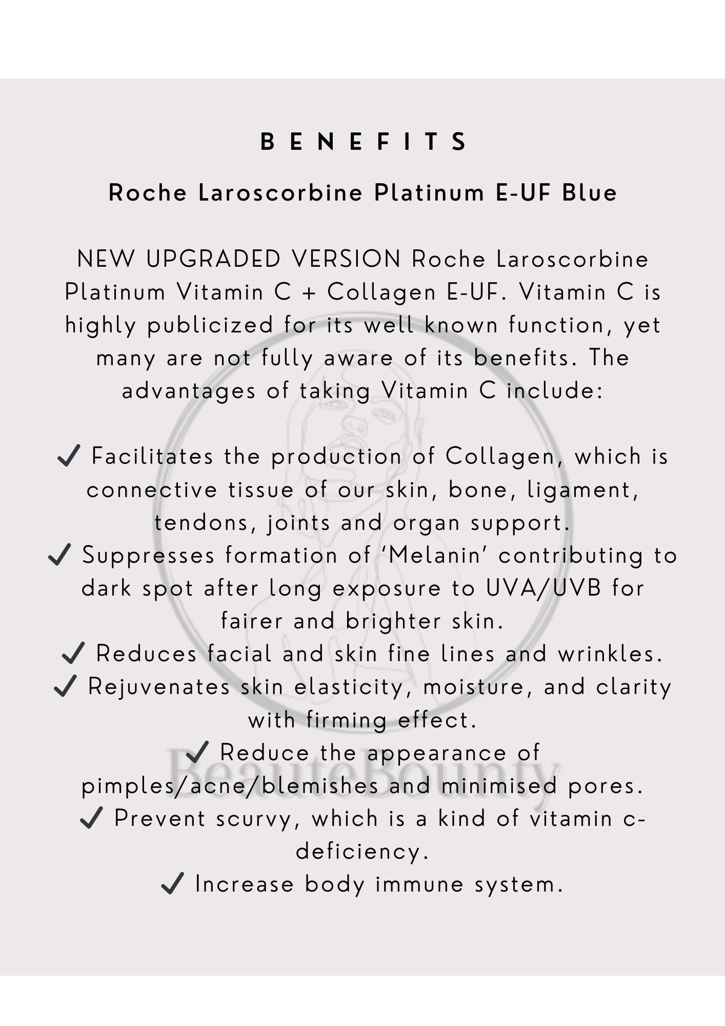 Roche Laroscorbine Platinum E-UF PN+ PDRN Blue