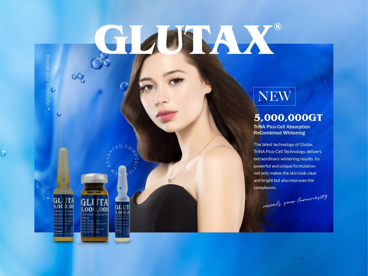 Glutax 5000000GT TriNA Pico-Cell Absorption Recombined Whitening