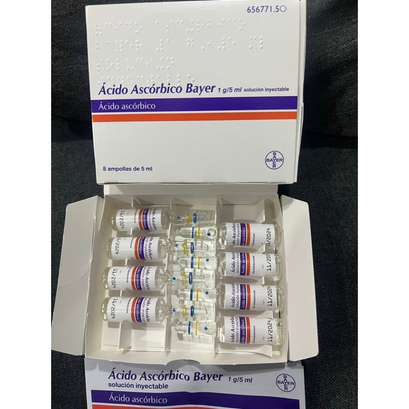 Acido Ascorbico Vit C Bayer 8 Amps