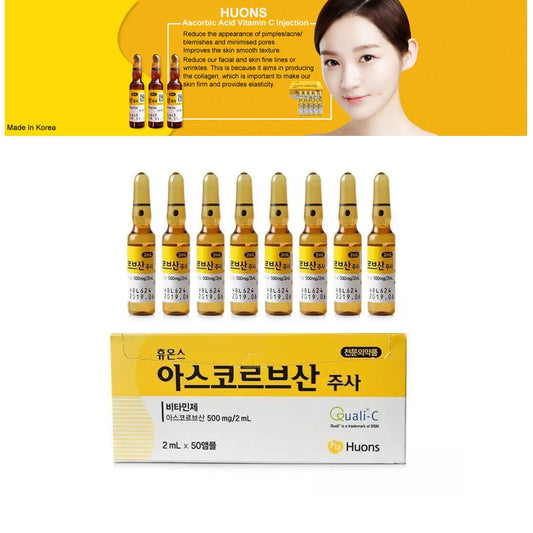 Huons Ascorbic Acid Vitamin C 50 ampoules