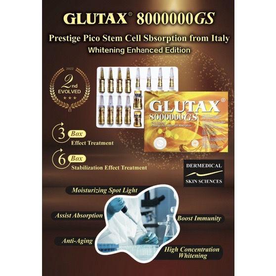Glutax 8000000GS 2nd Evolved Prestige Pico Stem Cell Absorption
