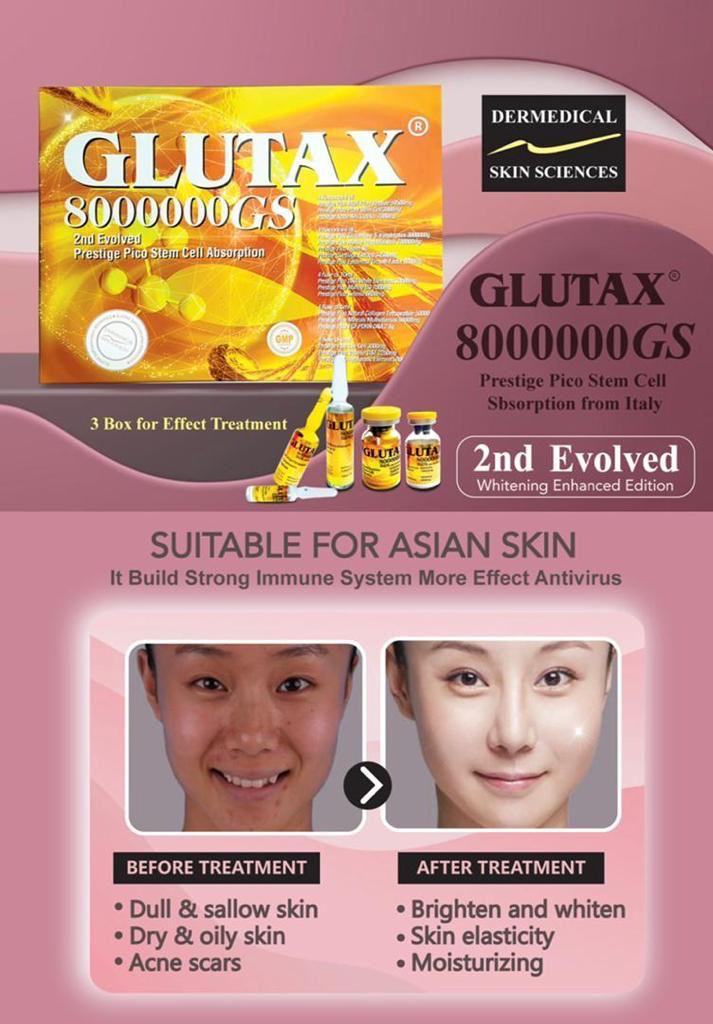 Glutax 8000000GS 2nd Evolved Prestige Pico Stem Cell Absorption