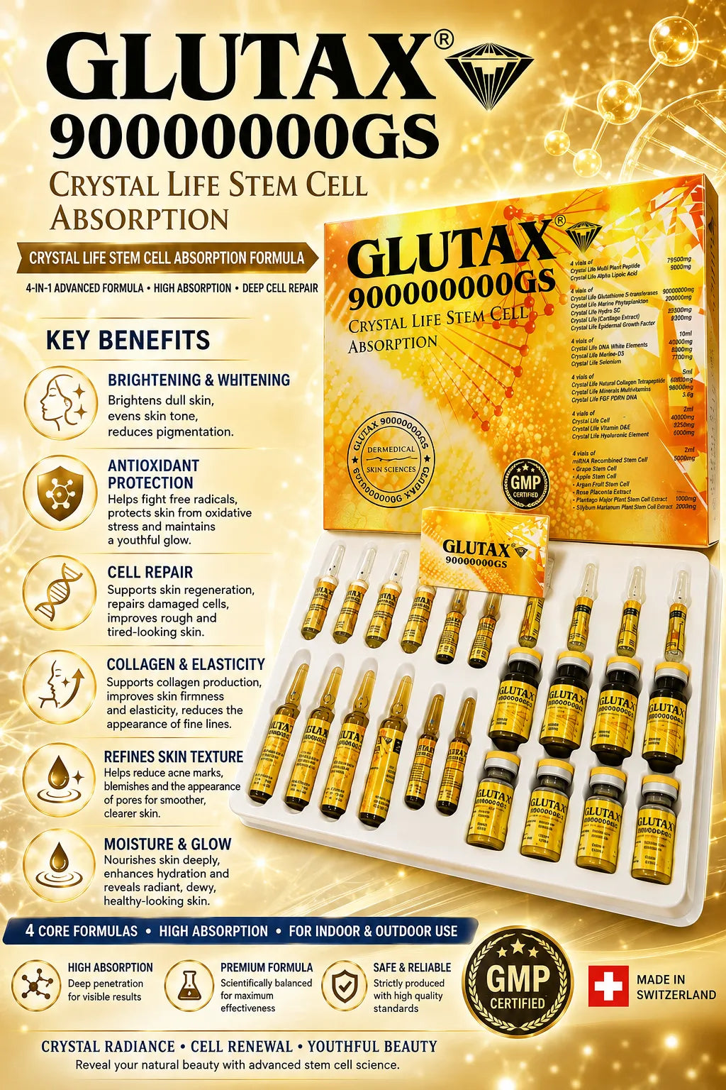 Glutax 90000000GS Crystal Life Stem Cell Absorption