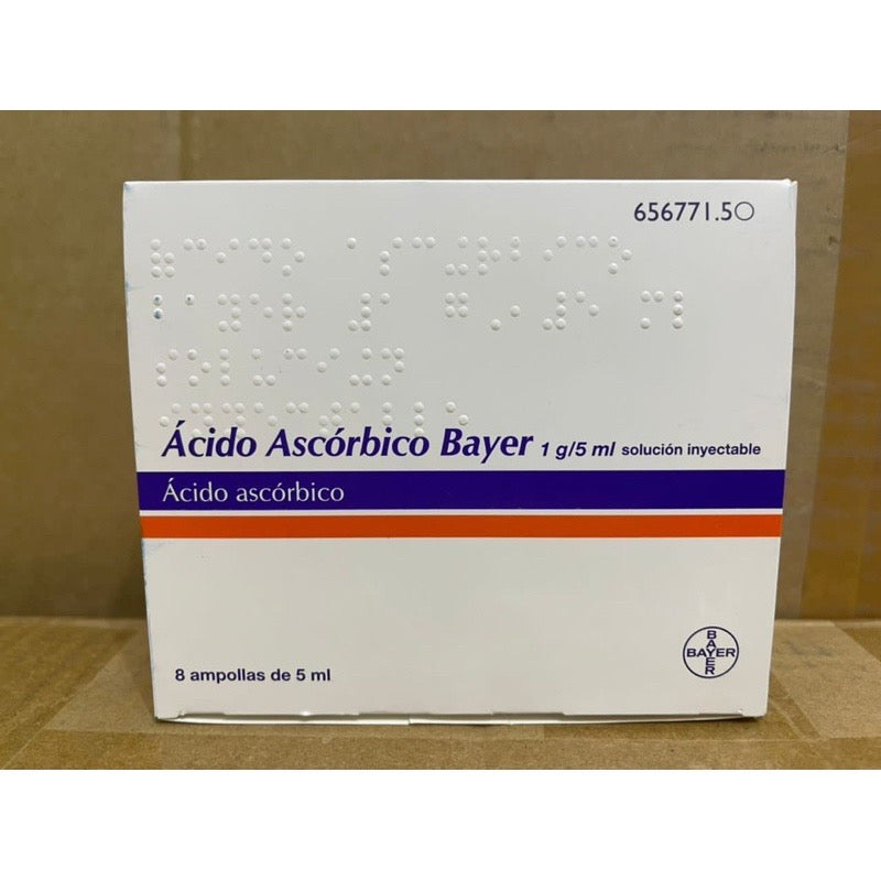 Acido Ascorbico Vit C Bayer 8 Amps